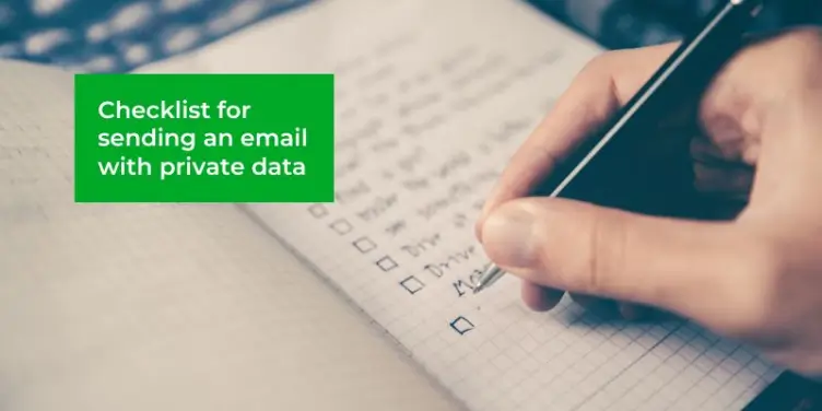 [Checklist] How to use email to securely share private data
