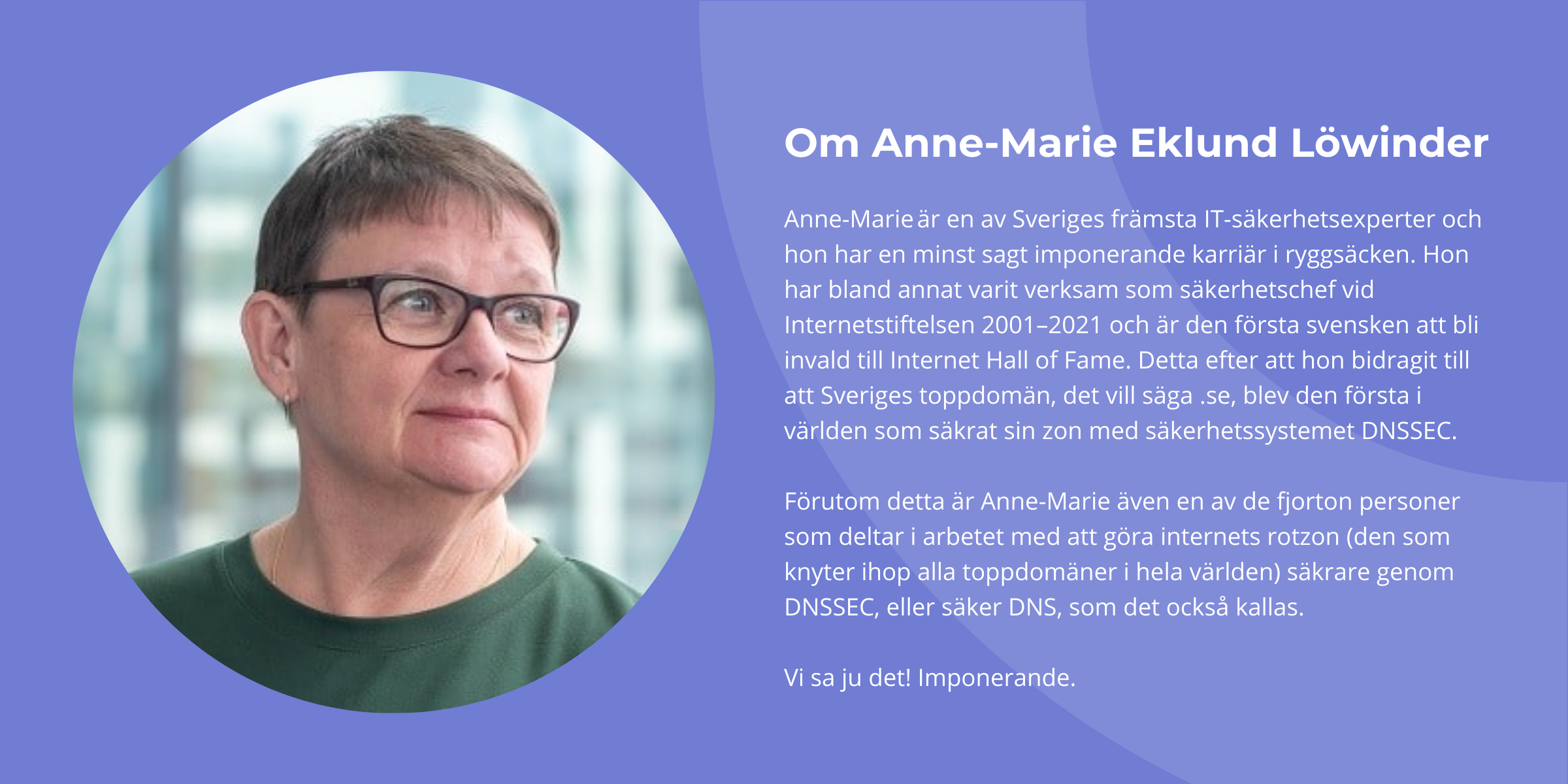 About Anne-Marie Eklund Löwinder