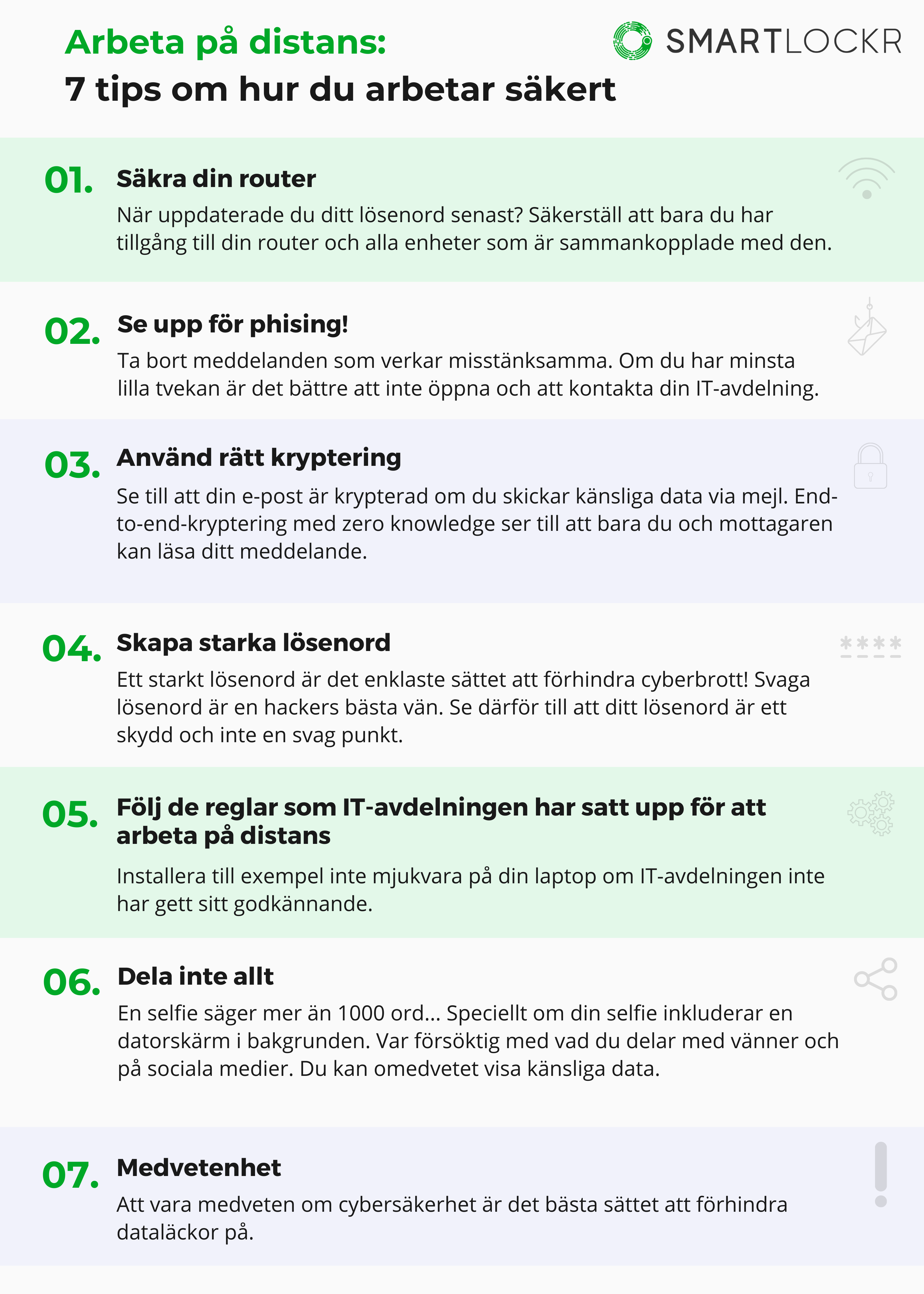 7 tips om hur du arbetar säkert
