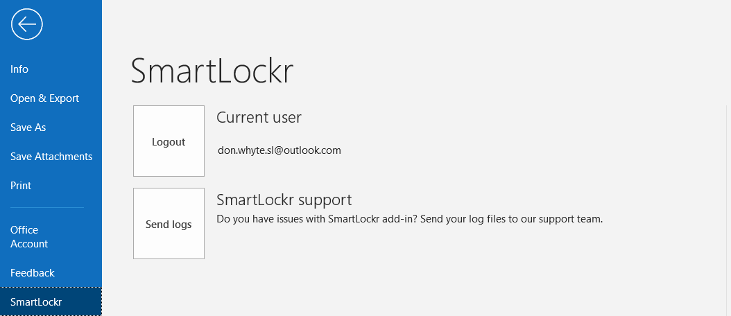 logs versturen SmartLockr