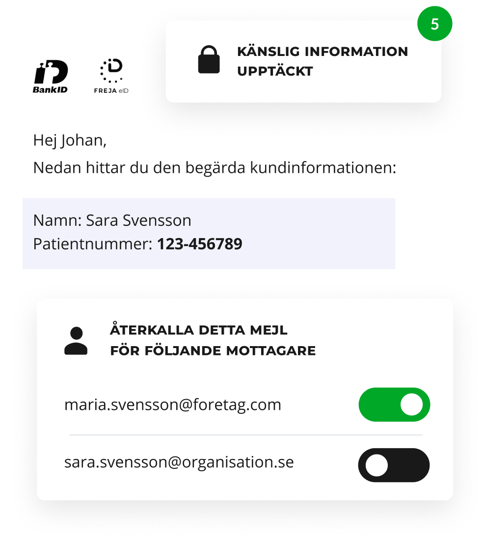 Användarvänlig lösning för säker e-post och fildelning