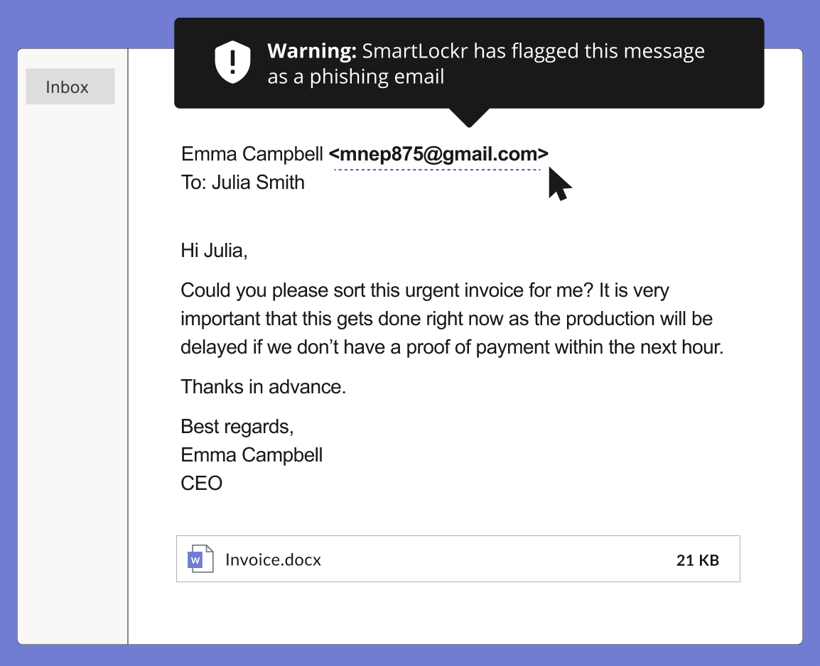 Spear Phishing example