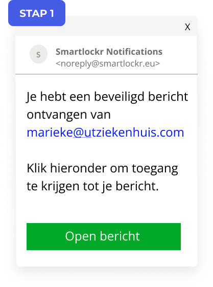 stap1 smartlockr email wat is dat