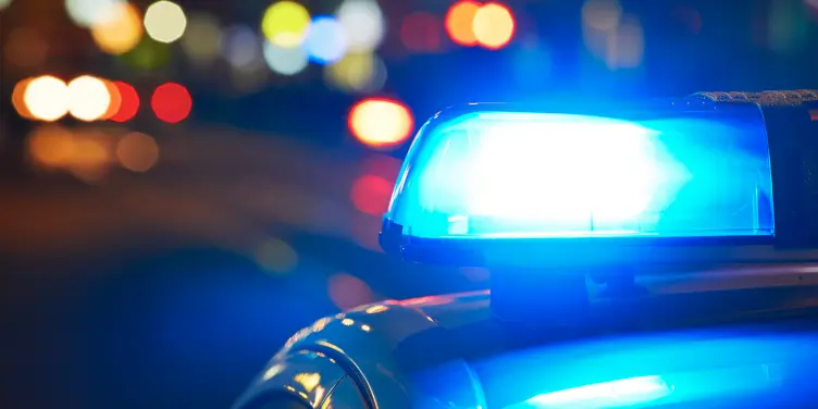 Police siren on