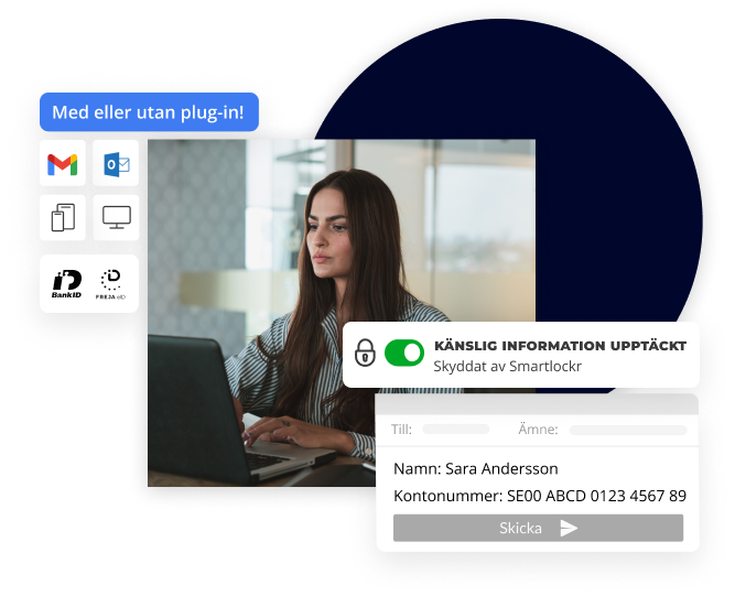 saker e-post med Smartlockr