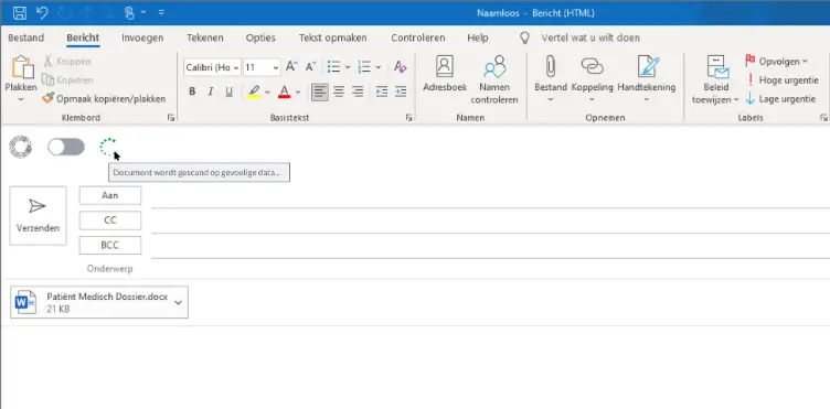 Smartlockr plugin in Outlook