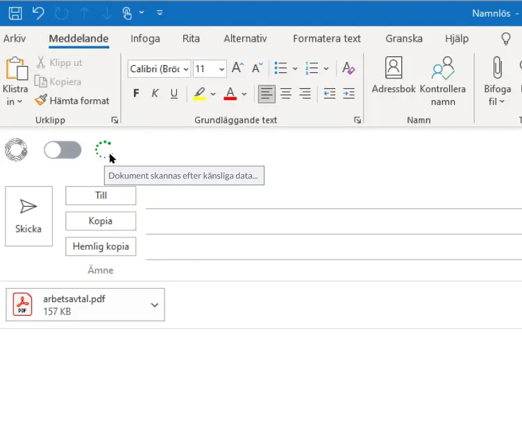 Smartlockr plug-in in outlook