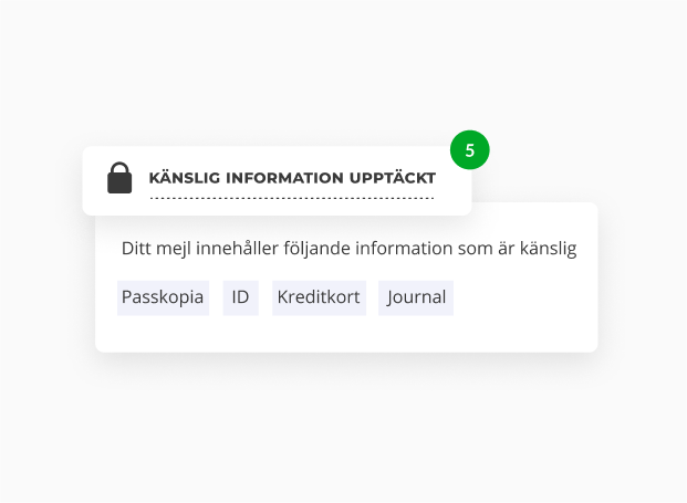 kanslig information upptackt