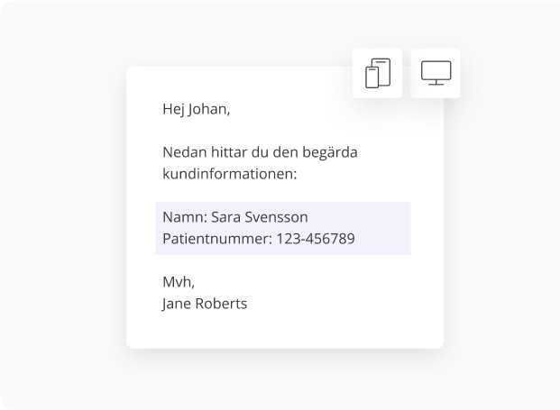 Integrera med Outlook, Gmail, webmail surfplatta och mobiltelefon