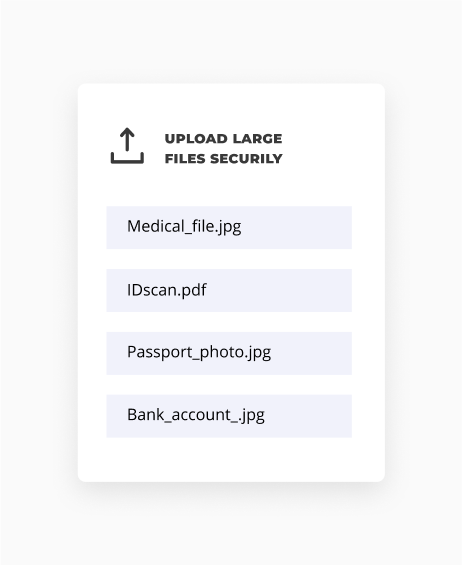 Receive files on your website with an upload portal