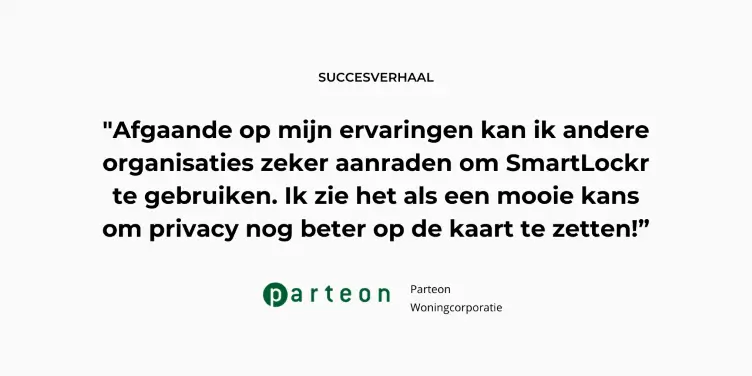 Een mooie gelegenheid om Privacy op de kaart te houden - Parteon casestudie